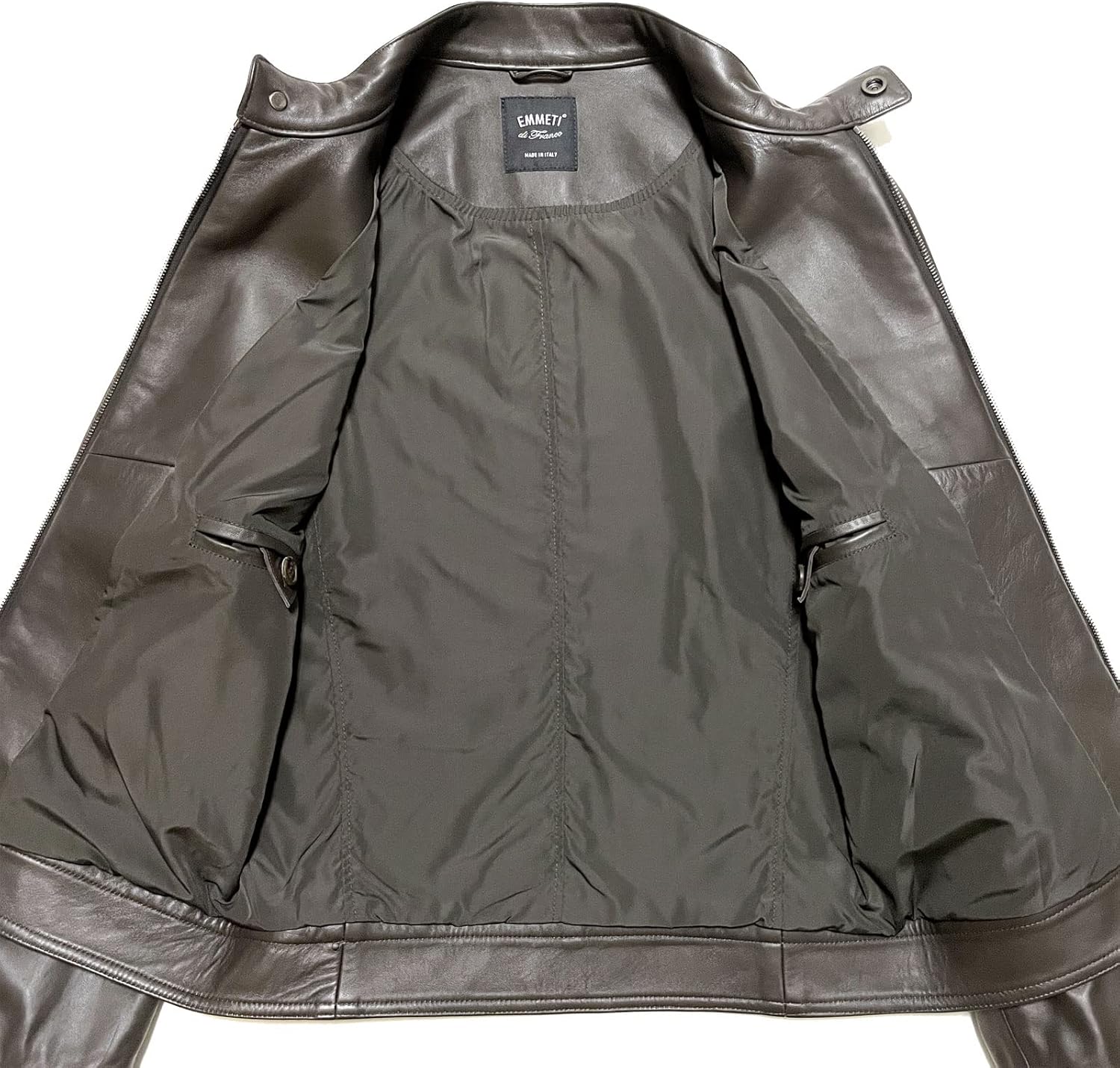 ライダース エンメティ JURI Silver Nappa Cerata メンズ EMMETI エンメティ JURI NAPPA CERATA ラムナッパレザー